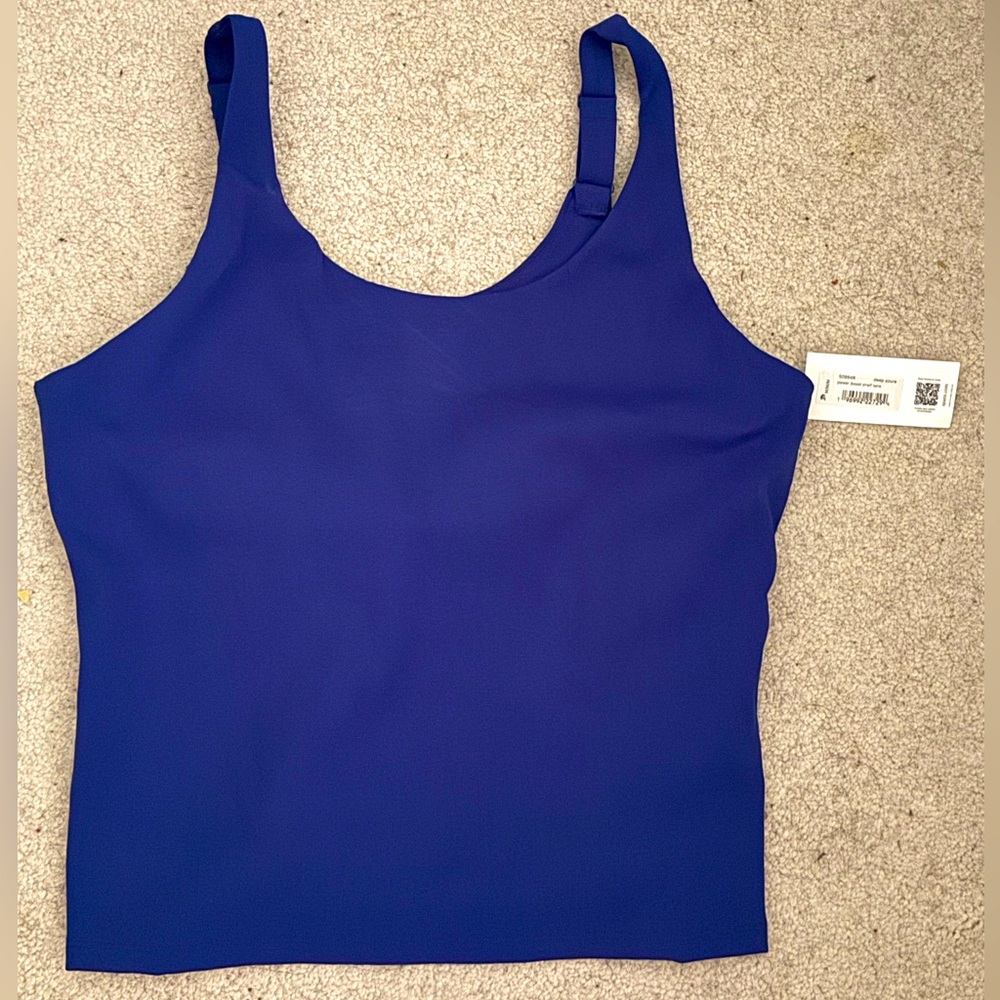 NWT Spanx Get Moving Shelf Tank - Deep Azure - Size Medium